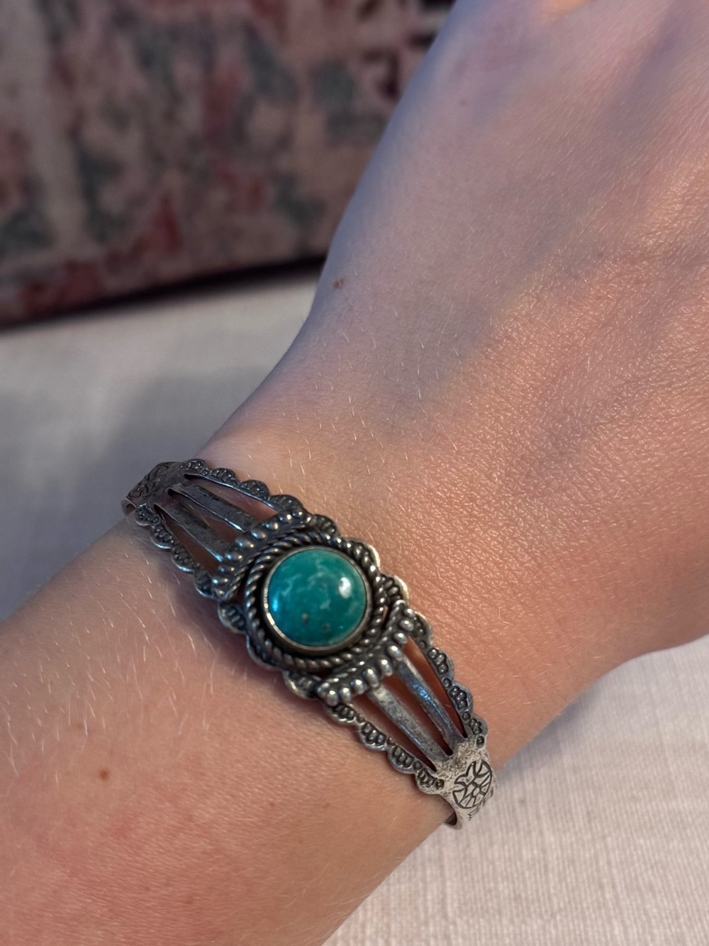 Vintage Fred Harvey Era Turquoise Cuff